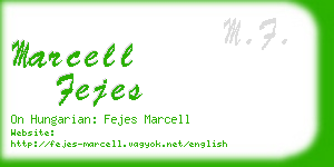 marcell fejes business card